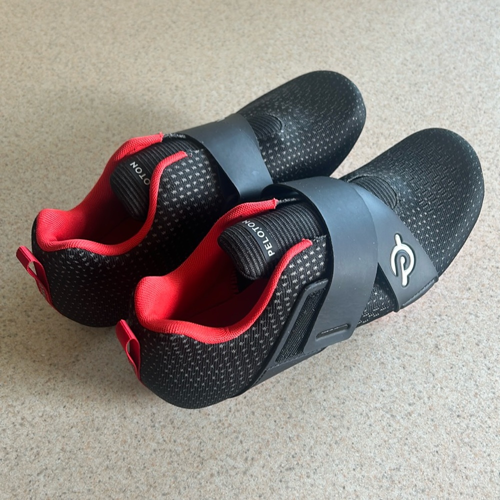 Peleton spin shoes with cleats